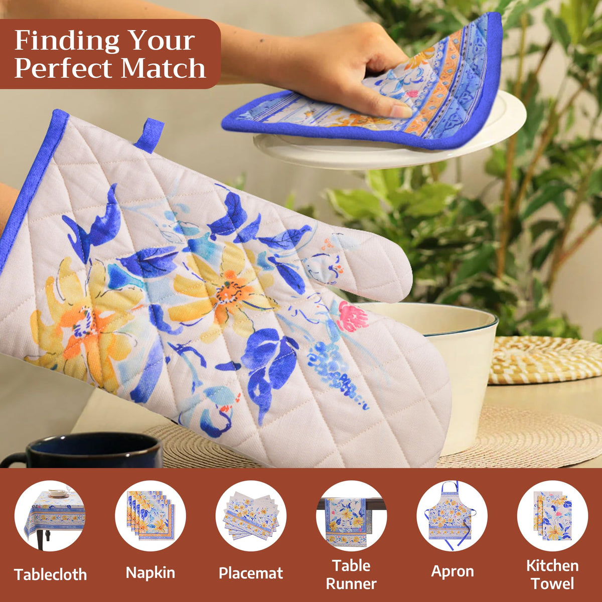Girassol Oven Mitts + Pot Holders