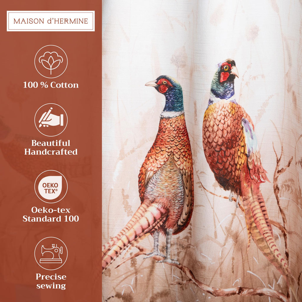 Faisan D'Automne Kitchen Curtains