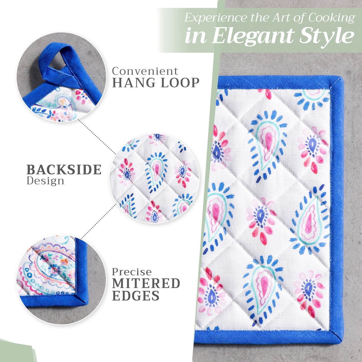 Indian Floral Pot Holders