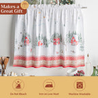 Rural Christmas Kitchen Curtains