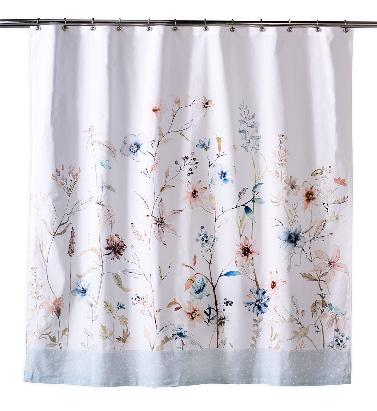 Ice Florals Shower Curtains