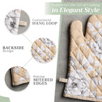 Pretty Autumn Oven Mitts + Pot Holders