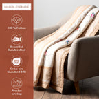 Birdies on Wire Throw Blankets