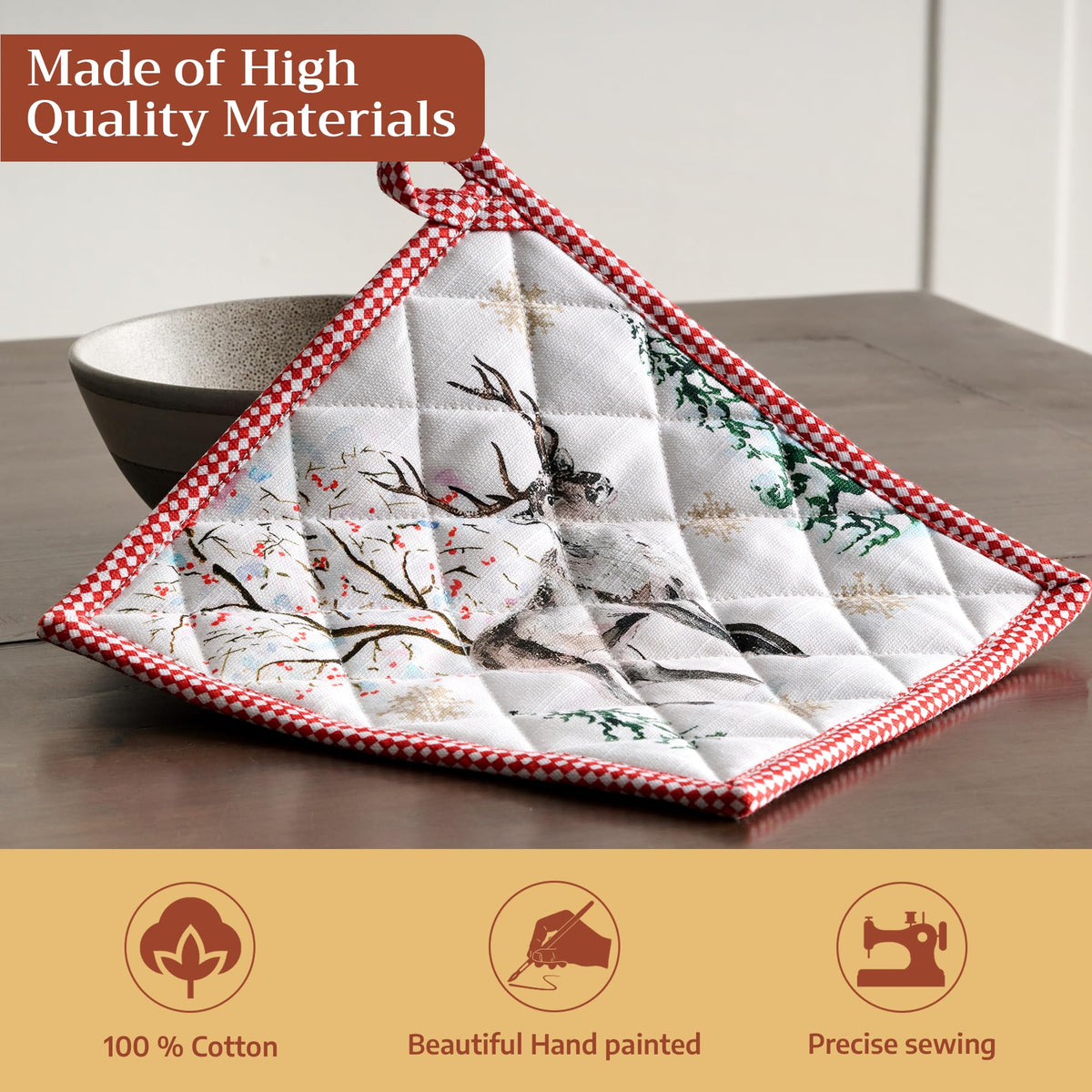 Rural Christmas Pot Holders