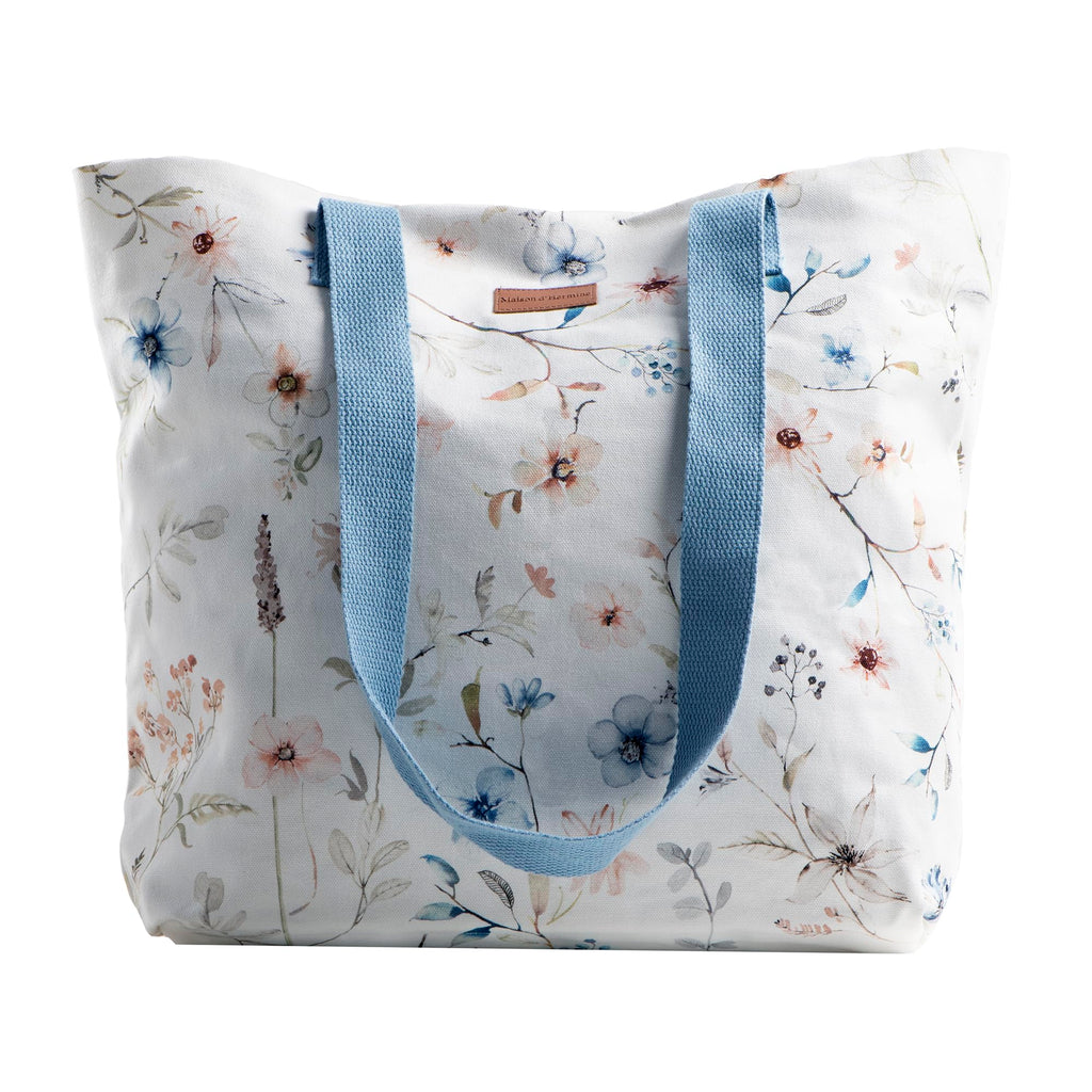 Ice Florals Canvas Tote Bags