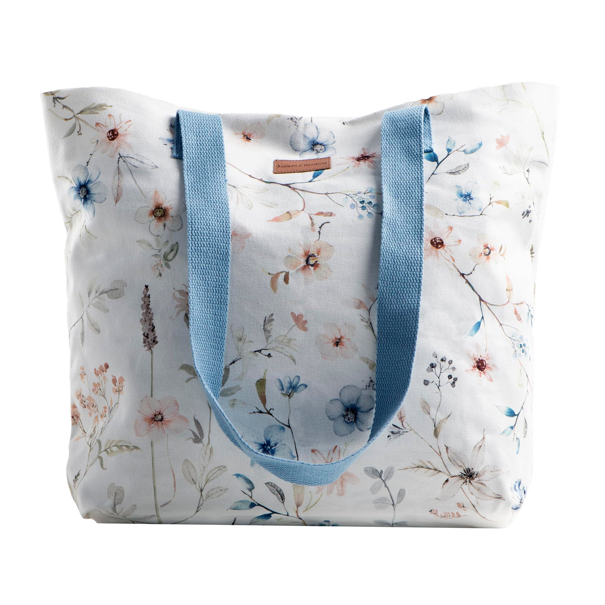 Ice Florals Canvas Tote Bags