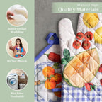 Gourmand Oven Mitts + Pot Holders