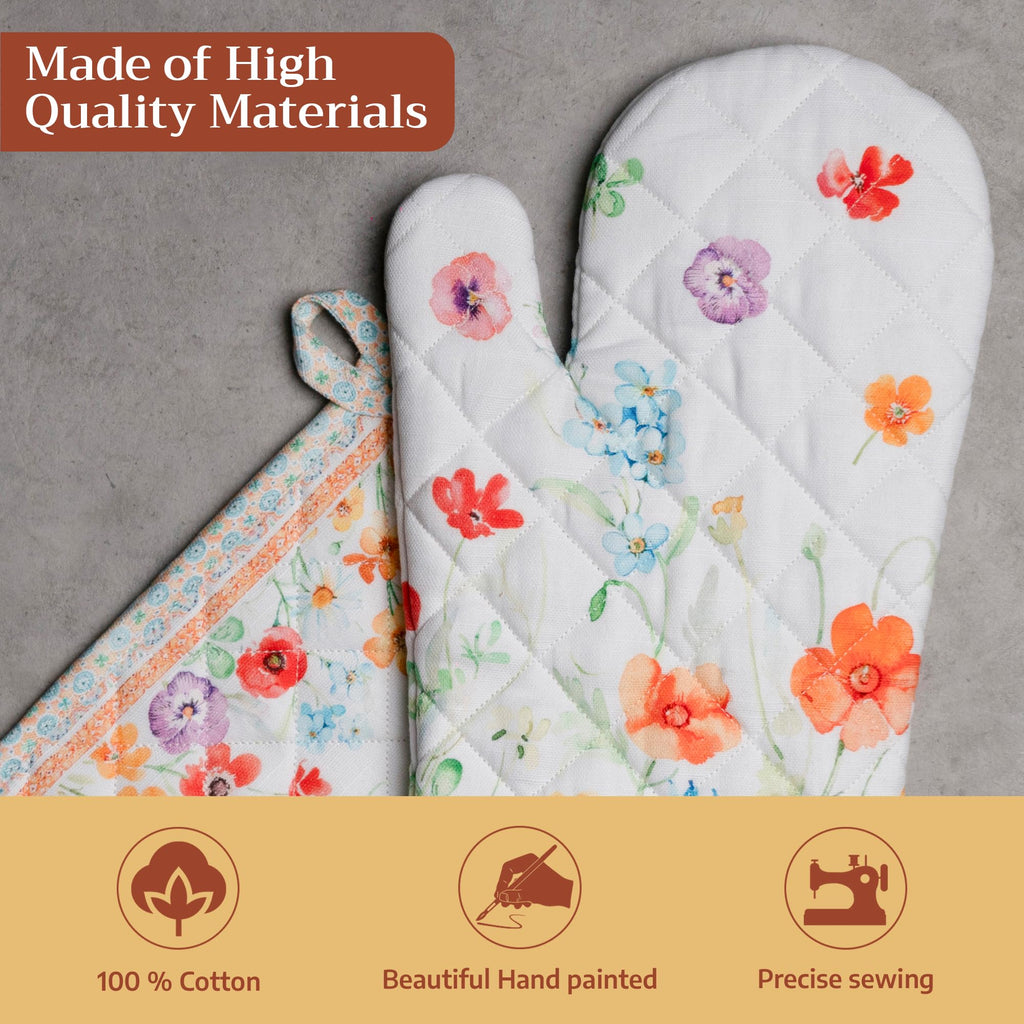Summer Whisper Oven Mitts + Pot Holders