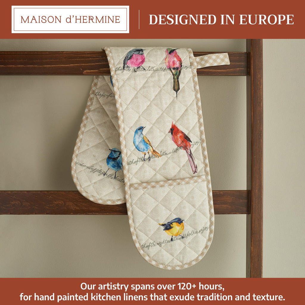 Birdies on Wire Double Oven Mitts