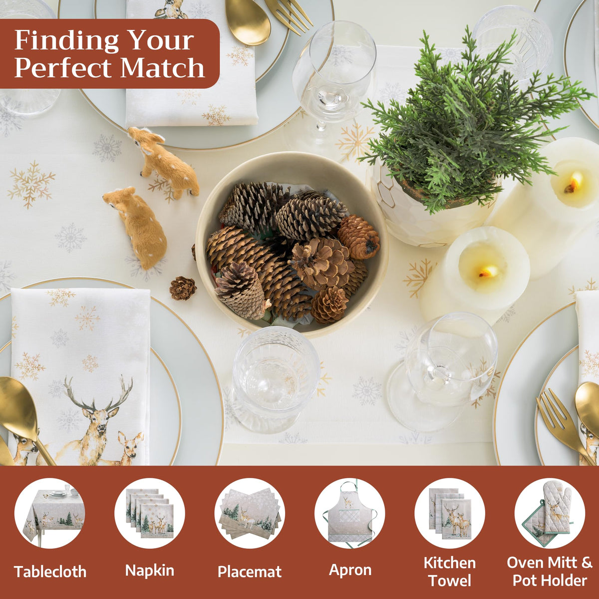 Deer In The Woods Table Runners