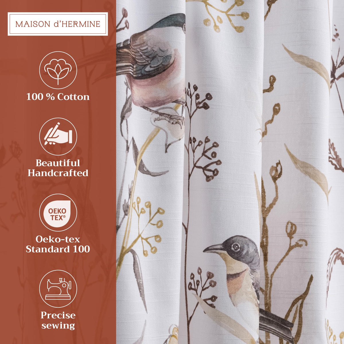 Meadow Florals Kitchen Curtains