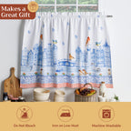Amsterdam Canals Kitchen Curtains