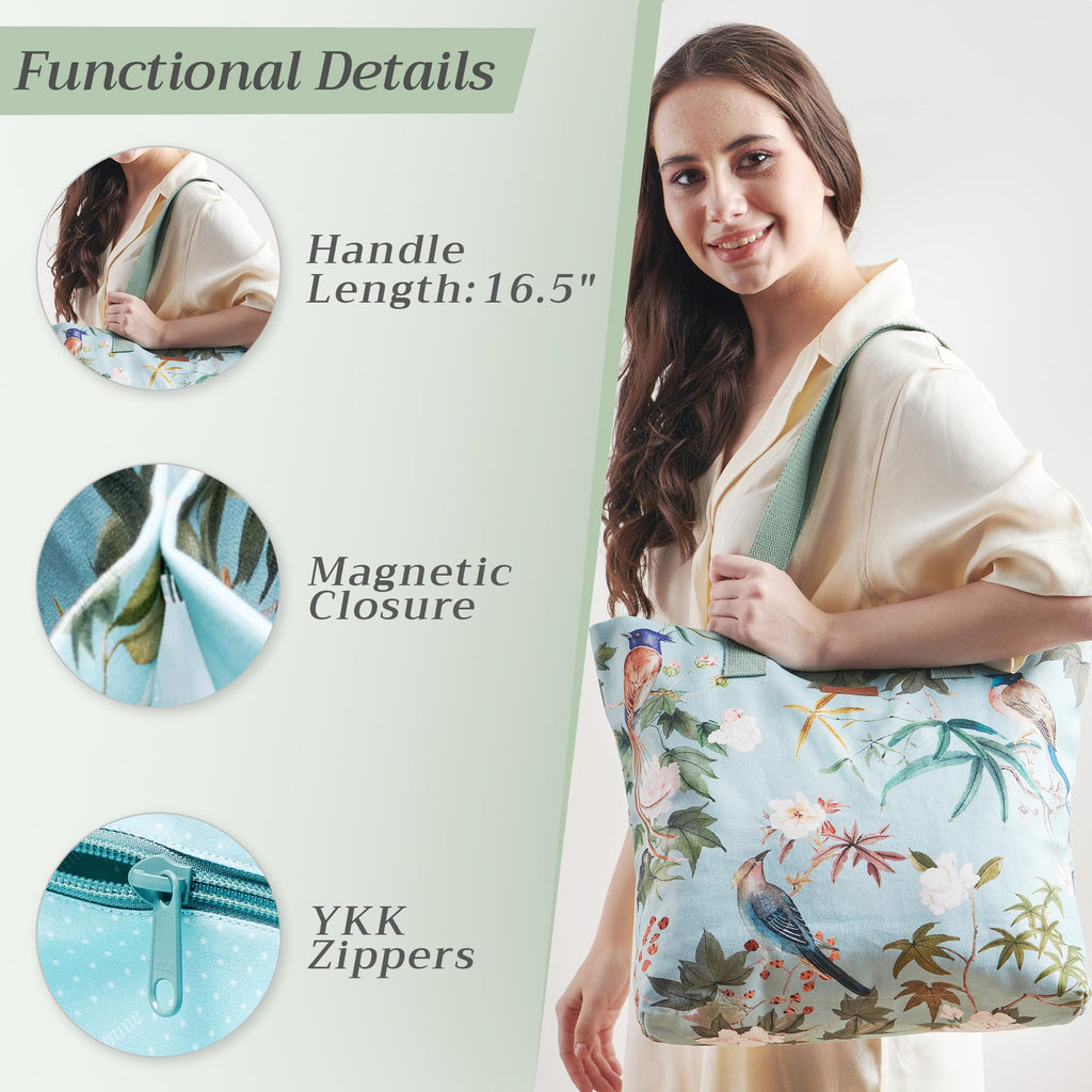 Hokuzai Canvas Tote Bags