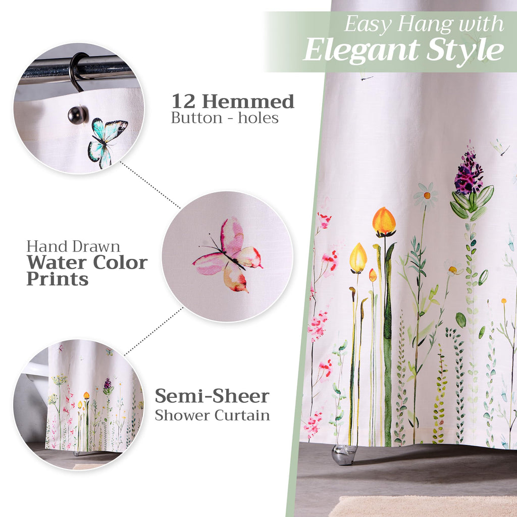 Botanical Fresh Shower Curtains