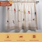 Birdies on Wire Kitchen Curtains
