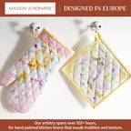 Easter Zest Oven Mitts + Pot Holders