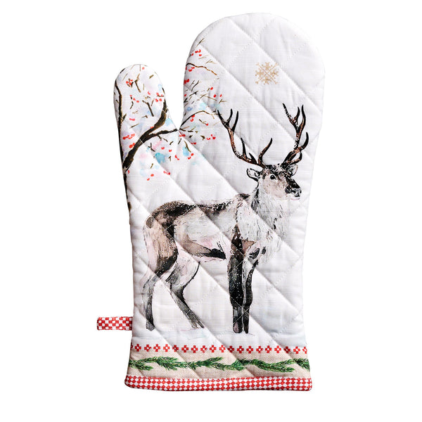 Rural Christmas Oven Mitts