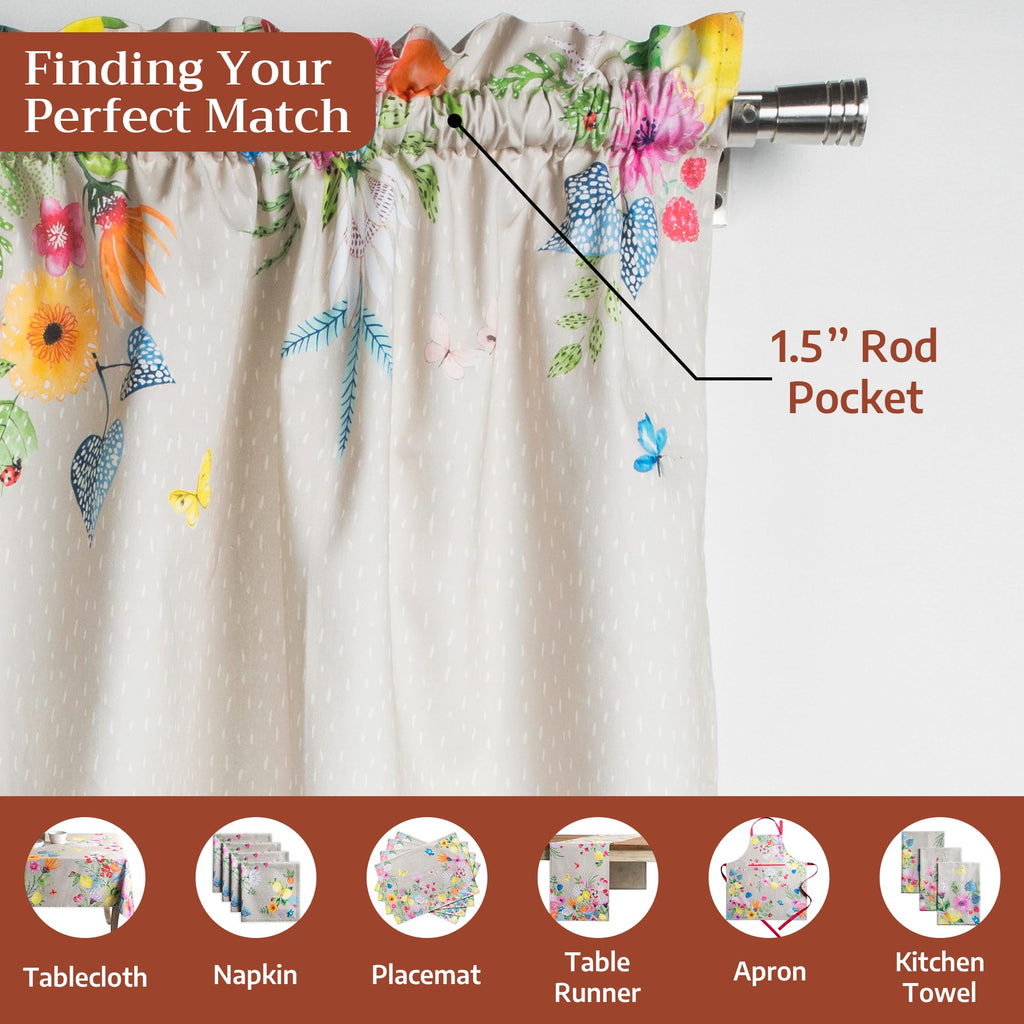 Jardin D'Ete Kitchen Curtains