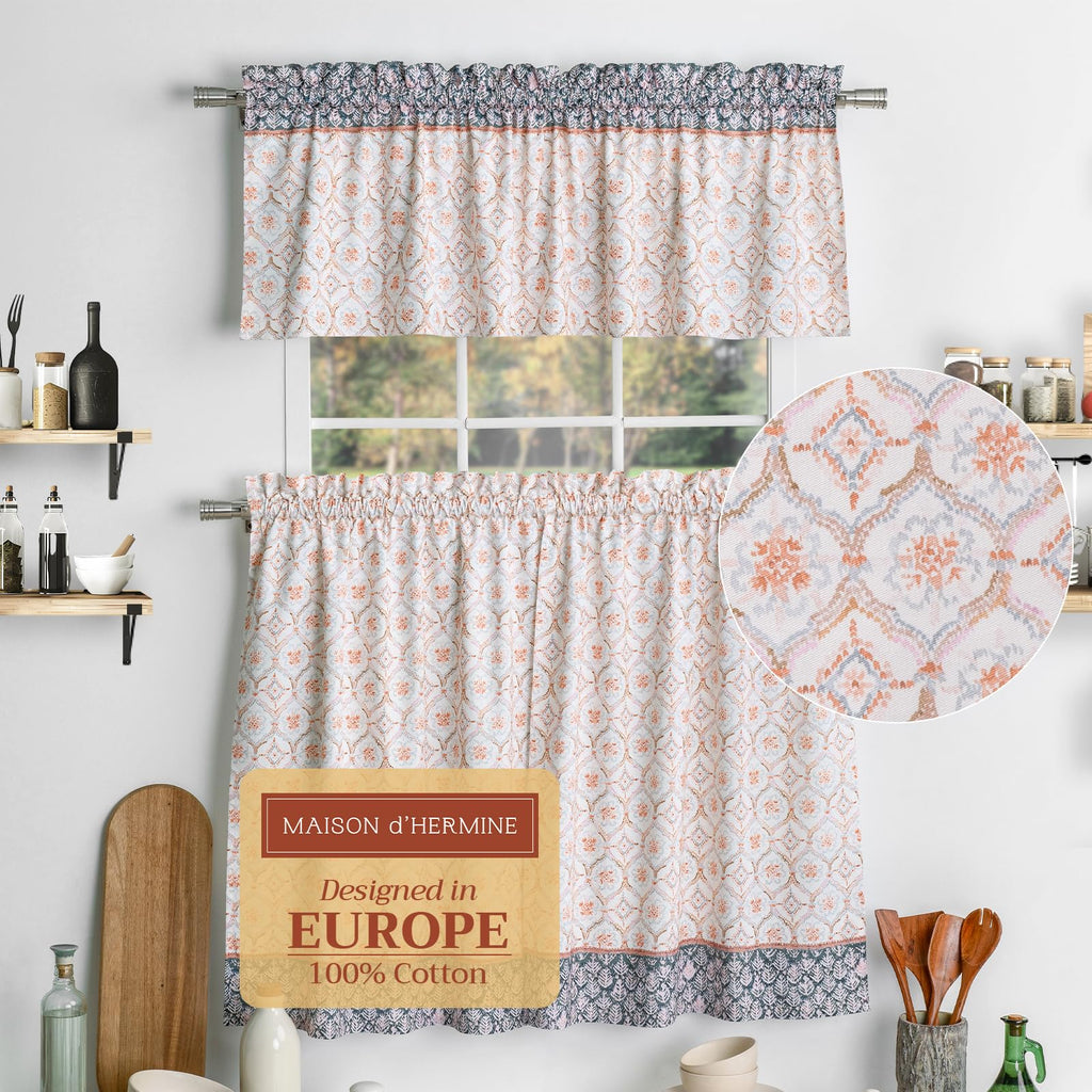 Fair Isle Kitchen Curtains