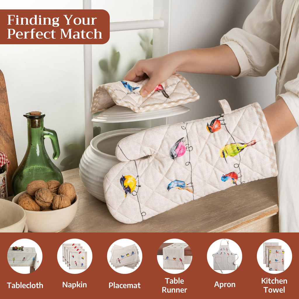 Birdies on Wire Pot Holders