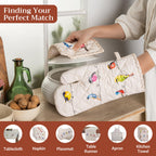 Birdies on Wire Oven Mitts + Pot Holders
