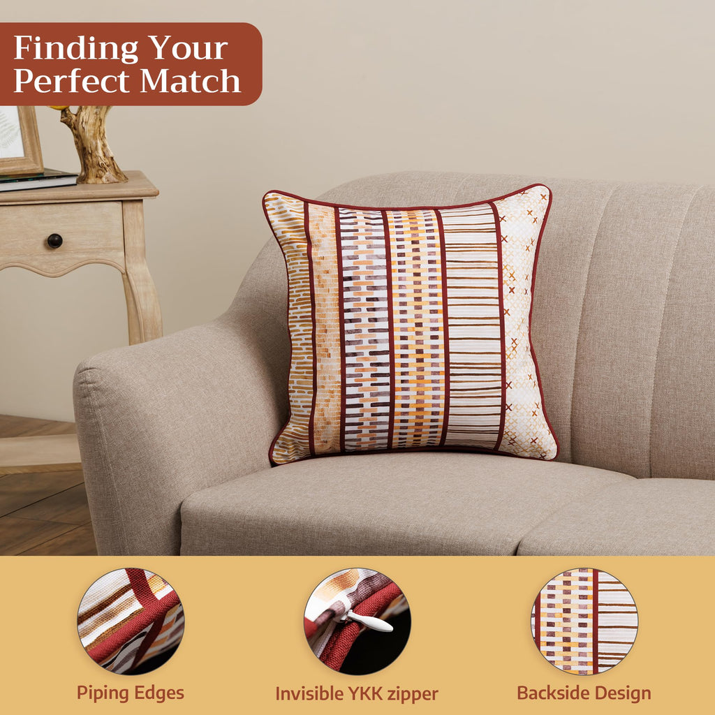 Russet Throw Pillow Covers