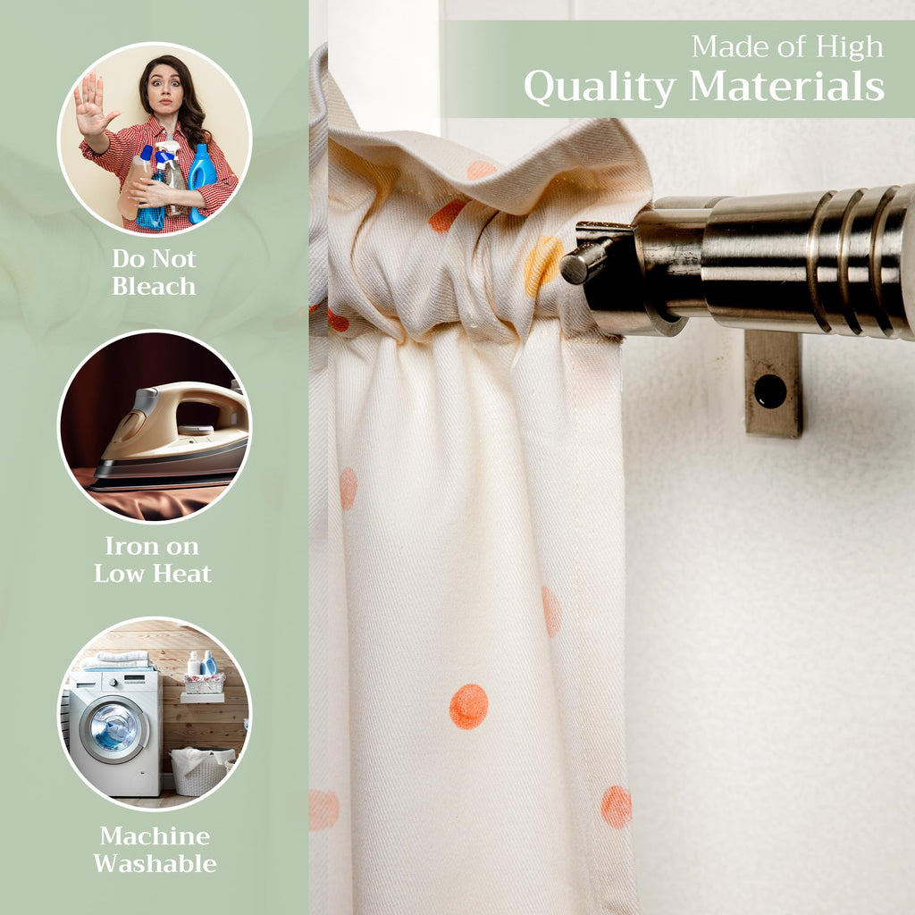 Oak Leaves Kitchen Curtains