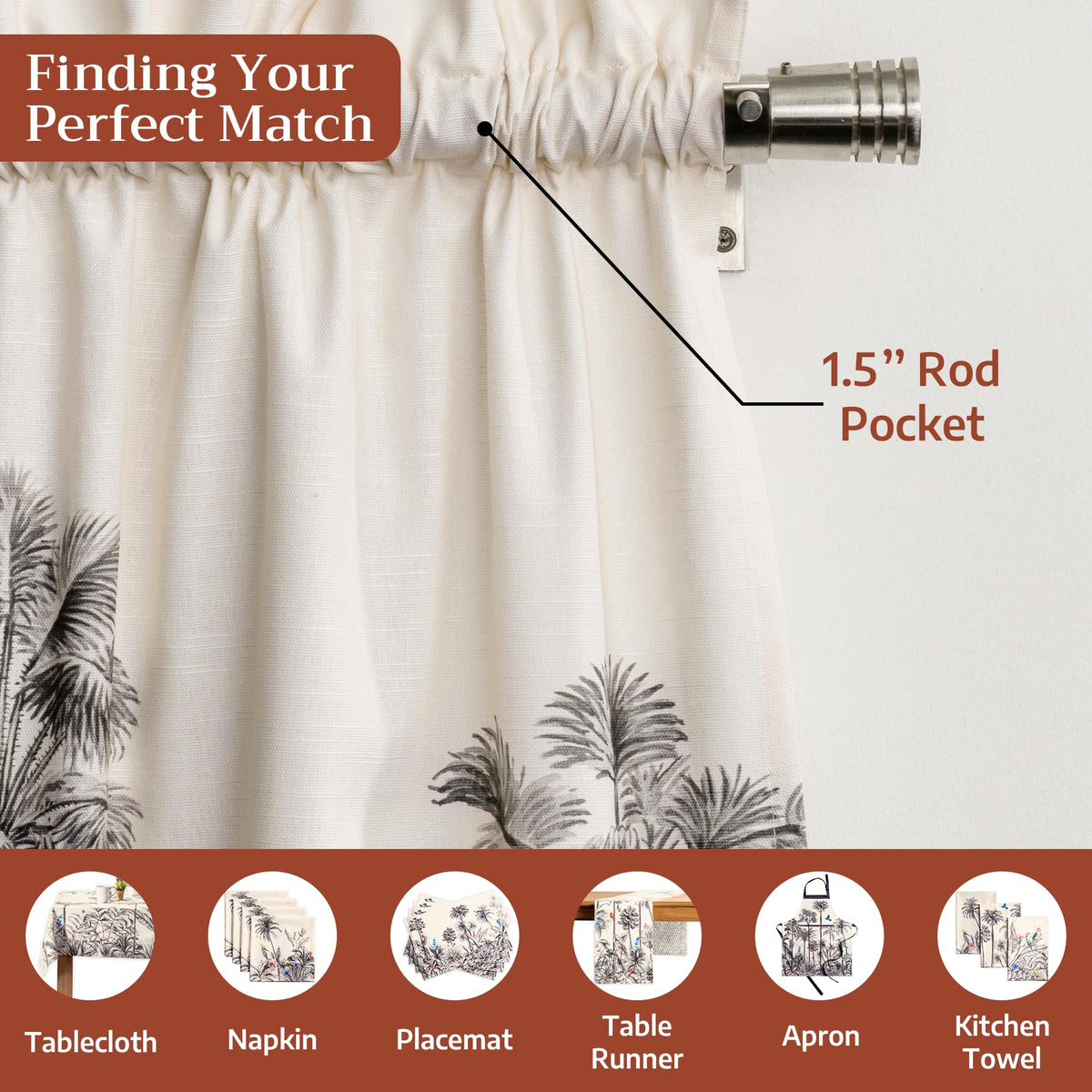 Amazonia Kitchen Curtains