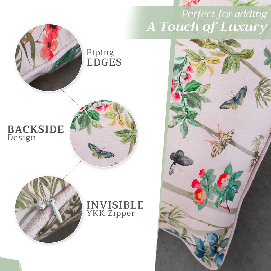 Canne Throw Pillow Covers