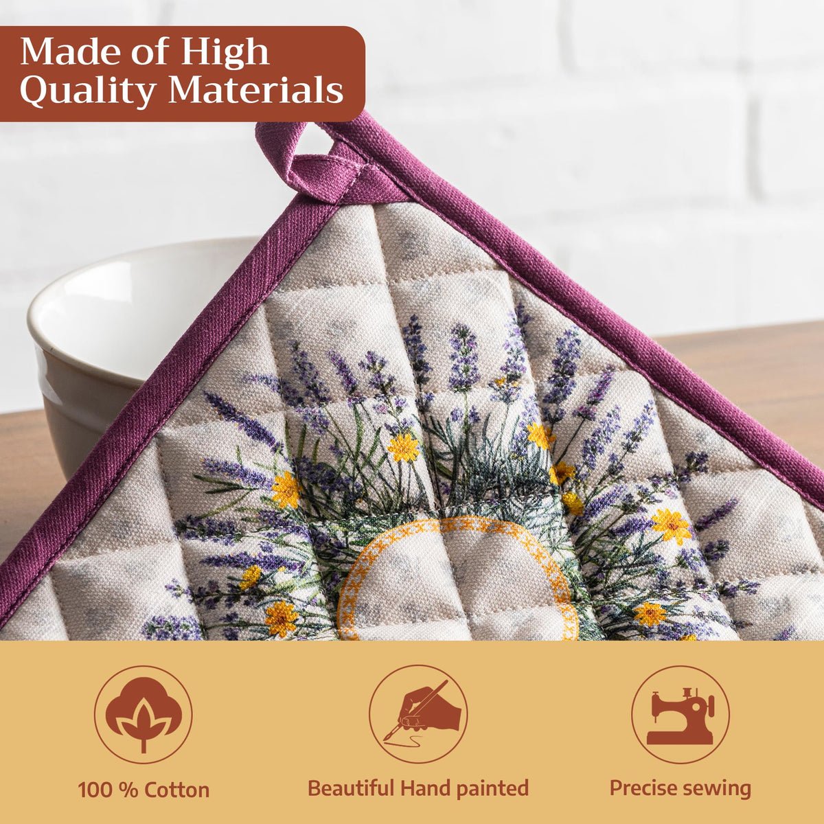 Fanny Lavender Pot Holders