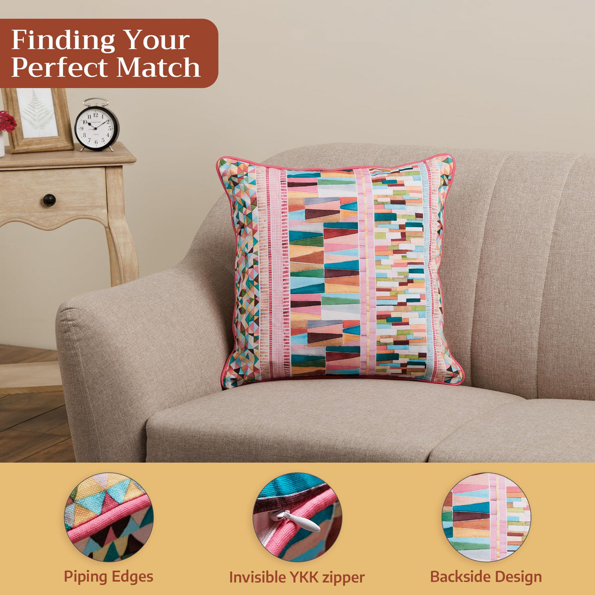 Russet Throw Pillow Covers