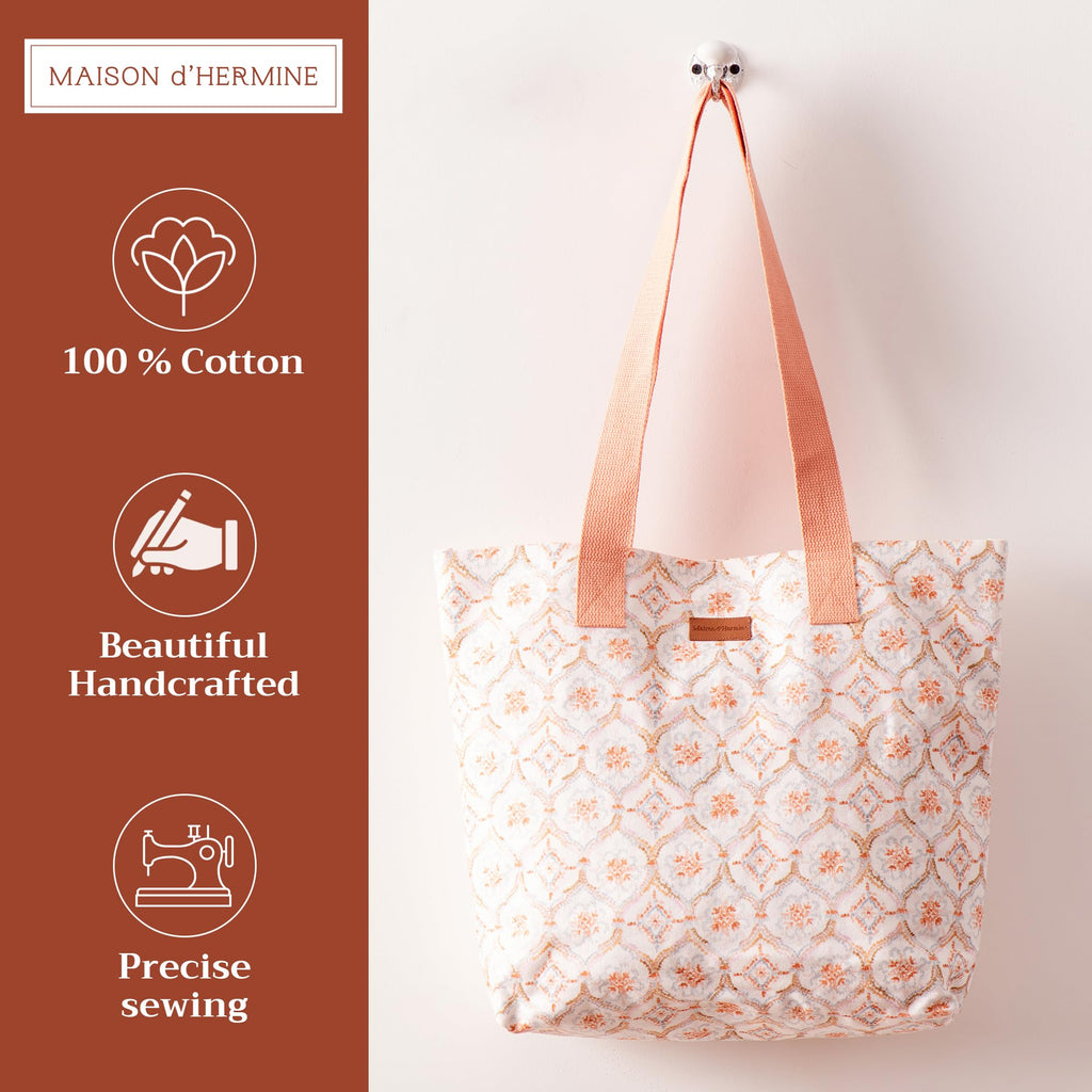 Fair Isle Canvas Tote Bags