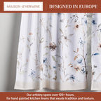 Ice Florals Kitchen Curtains