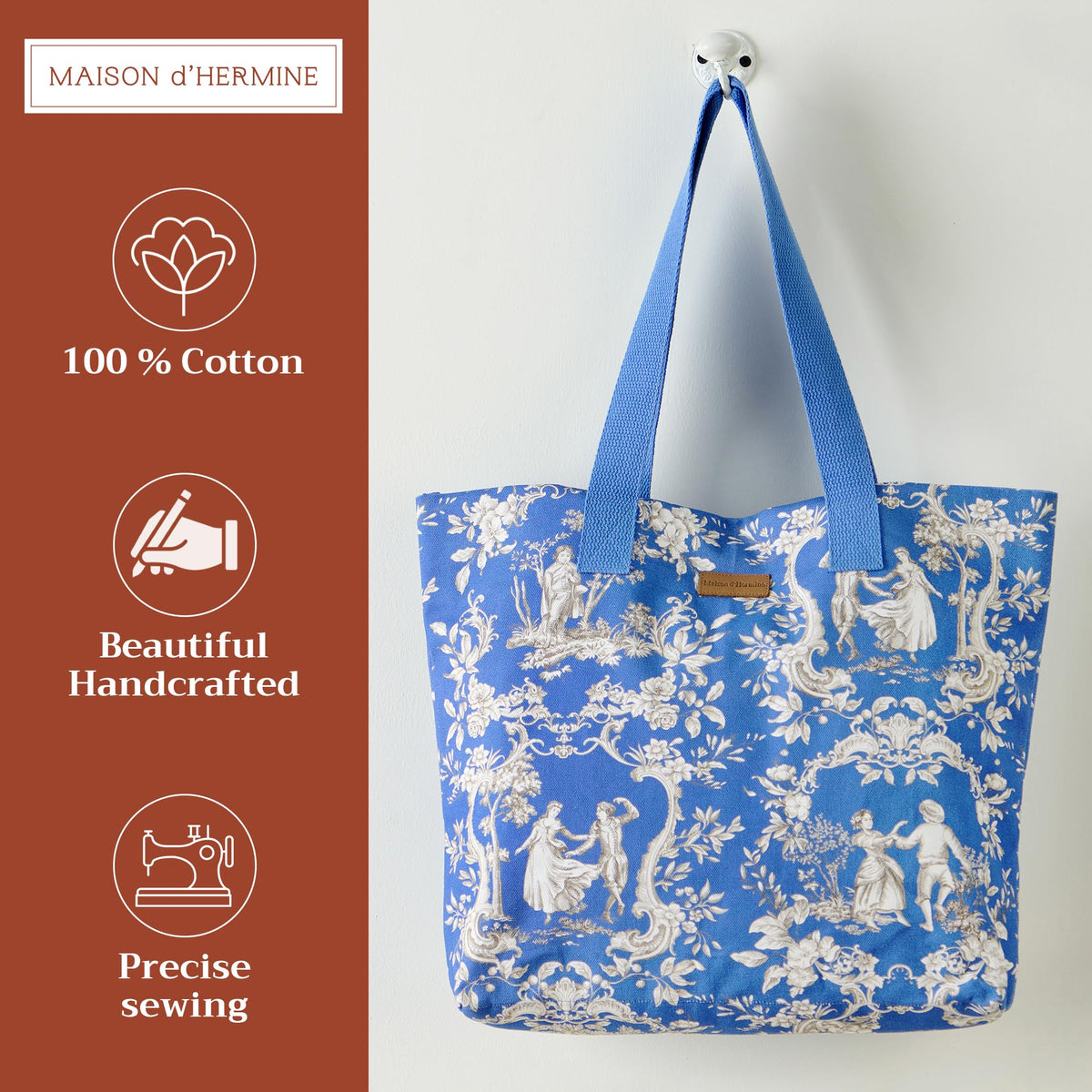 Joli Jouy Canvas Tote Bags