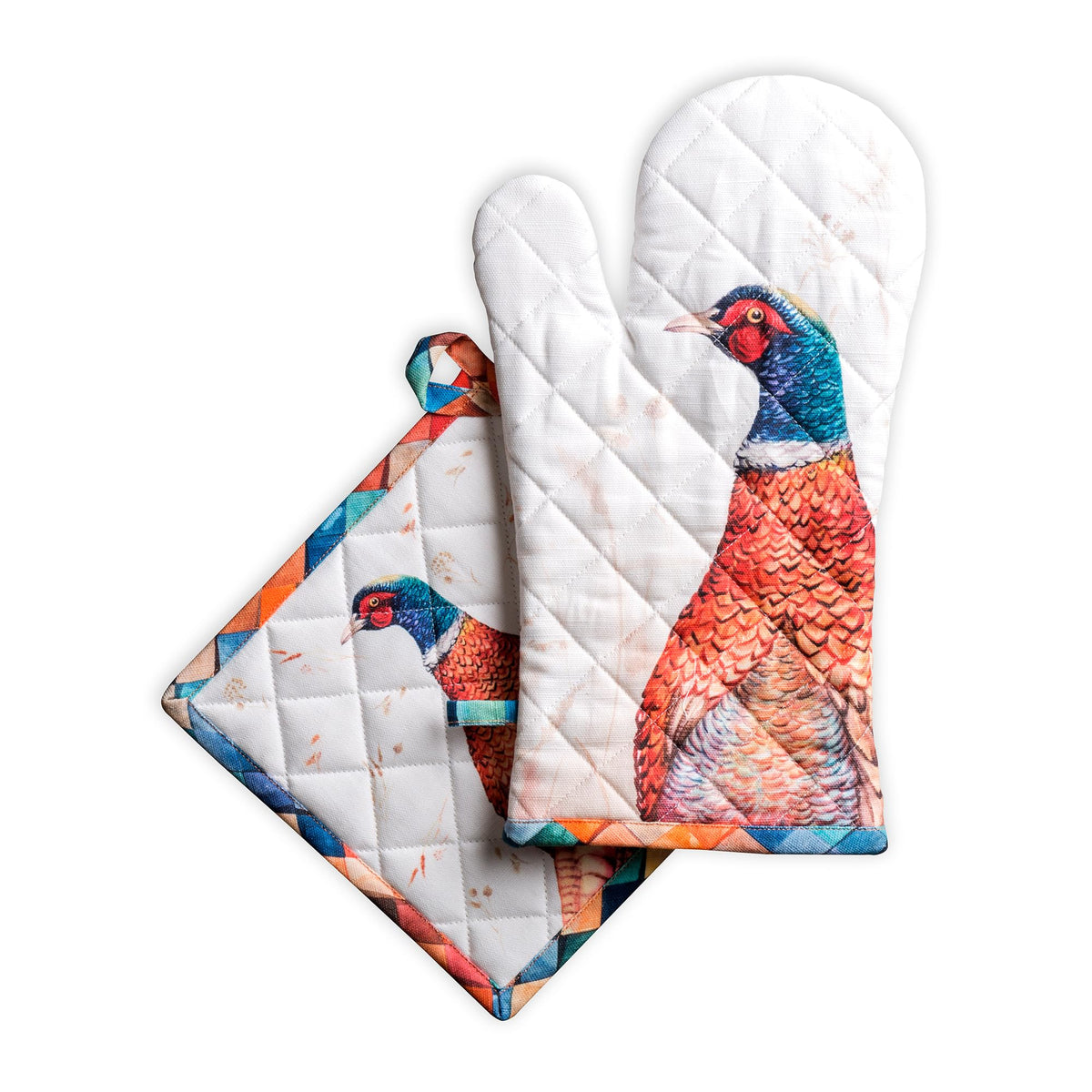 Faisan D'Automne Oven Mitts + Pot Holders