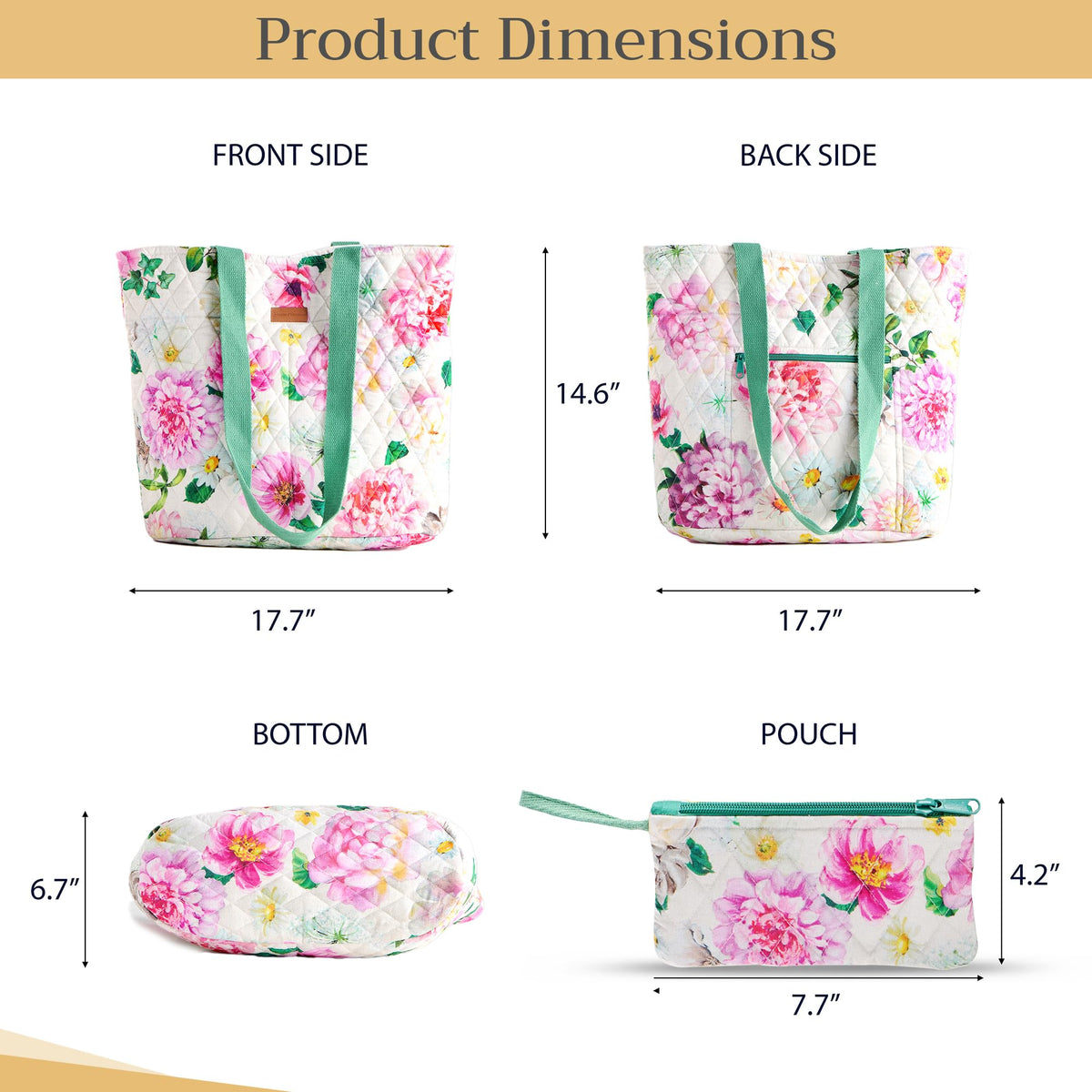 Pivoine Shopping Bags