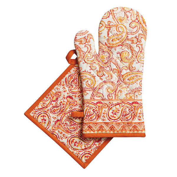 Palatial Paisley Oven Mitts + Pot Holders