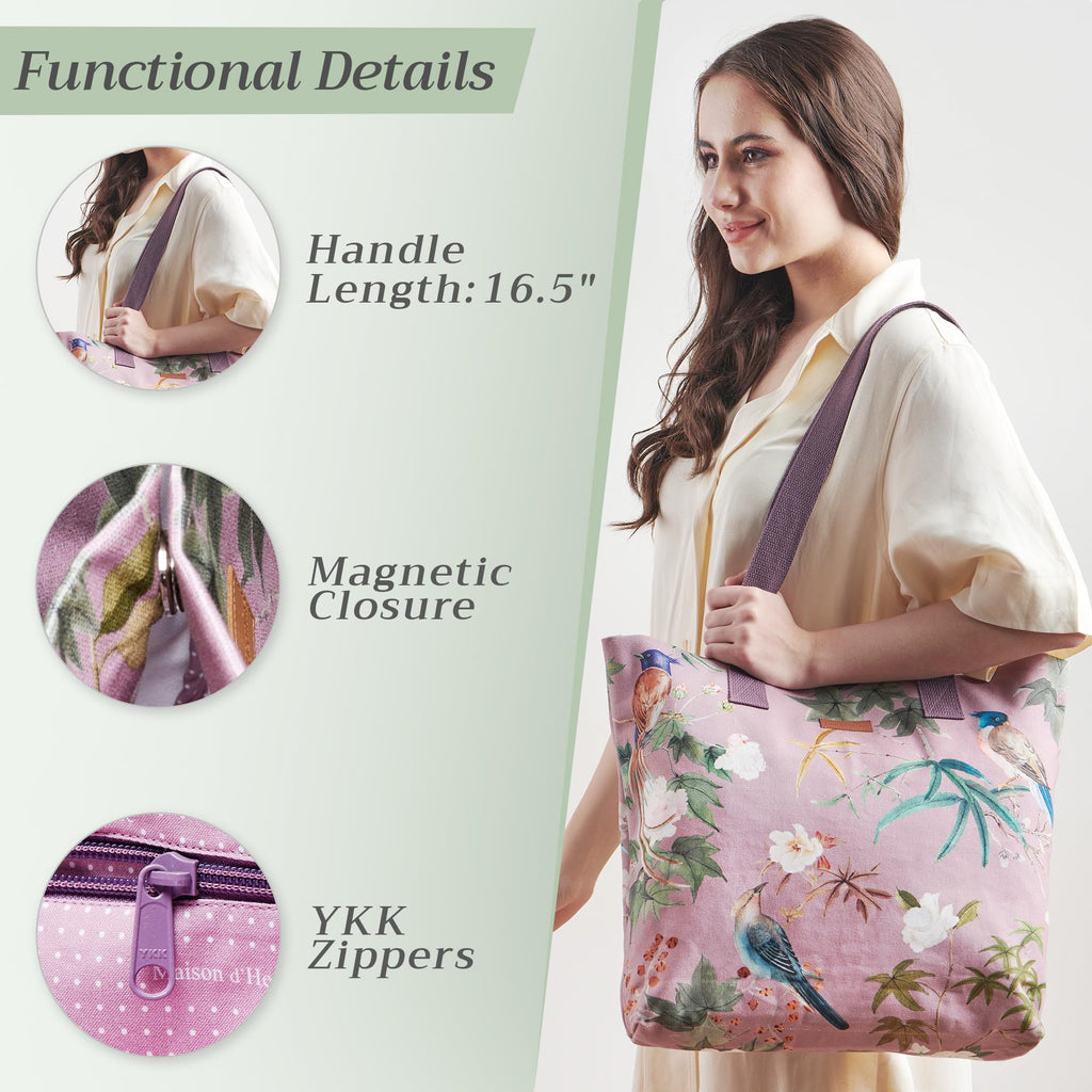 Hokuzai Canvas Tote Bags