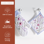 Summer Floral Oven Mitts + Pot Holders