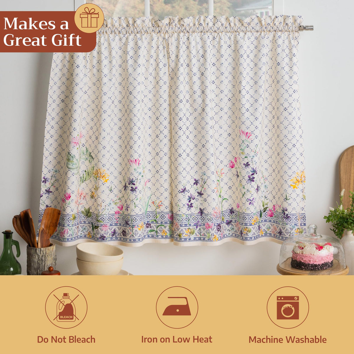 Faience Kitchen Curtains