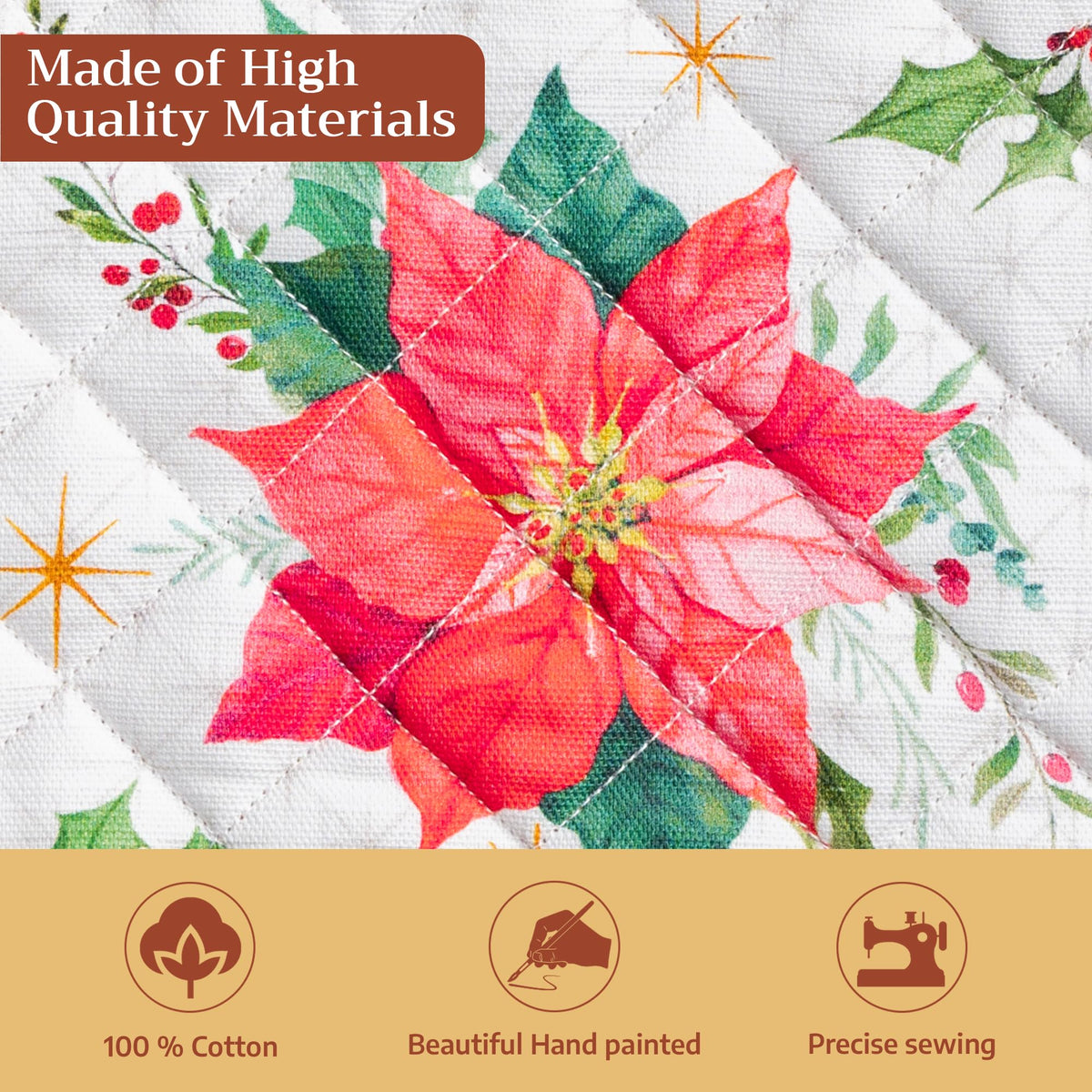 Poinsettia Christmas Pot Holders