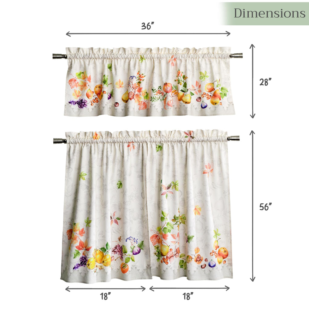 Fruit D'Hiver Kitchen Curtains