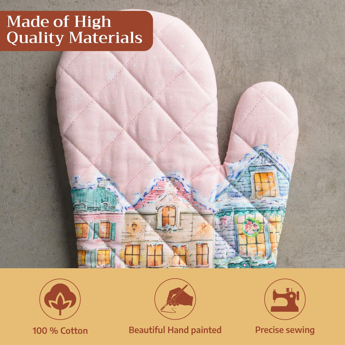 Christmas Market Oven Mitts