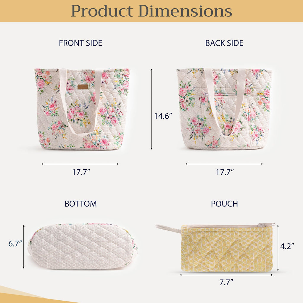 Sweet Rose Lavender Shopping Bags