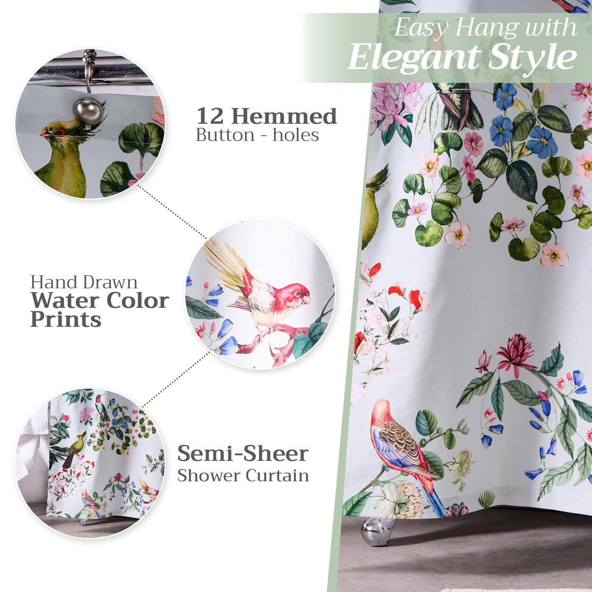 Eden Shower Curtains