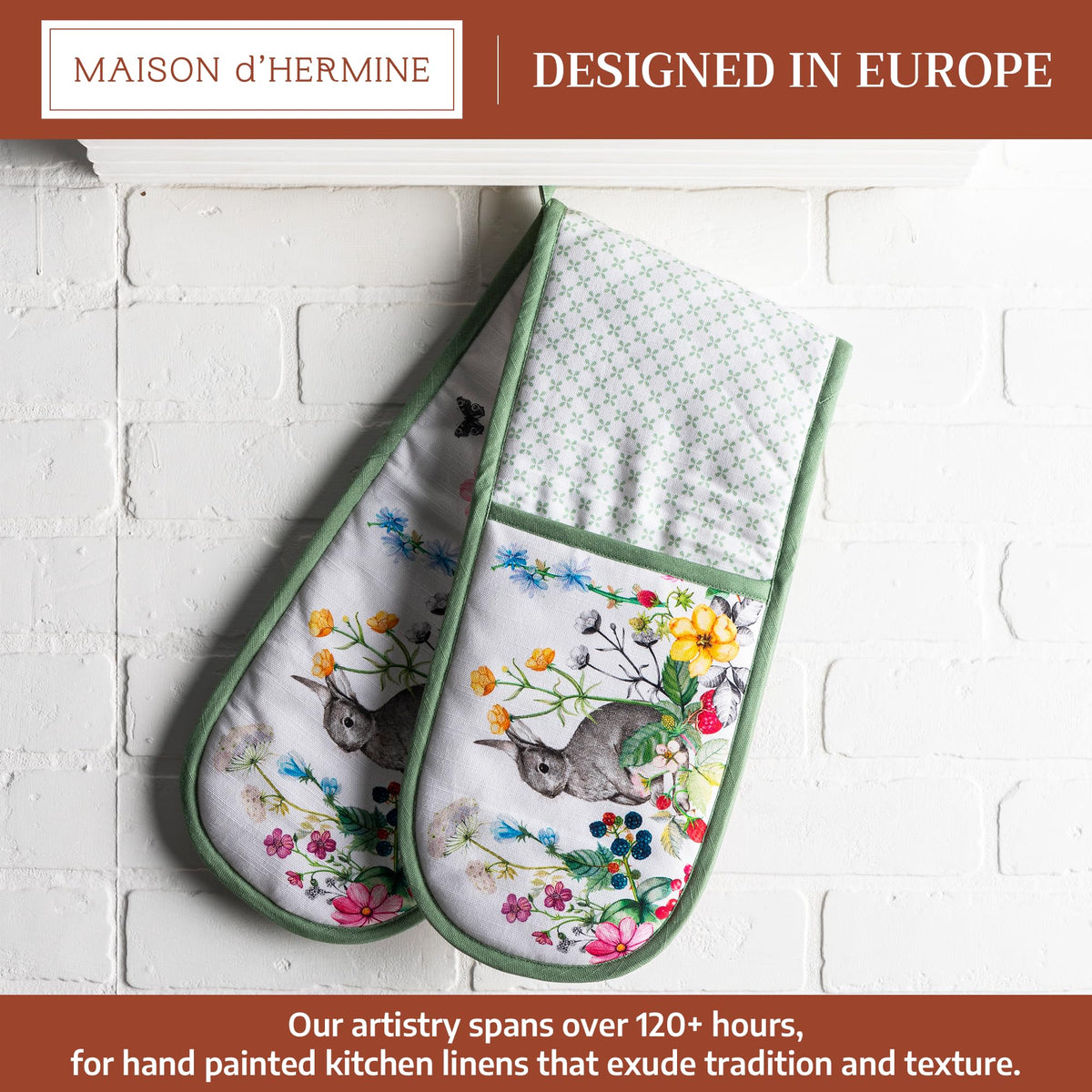 Printemps Double Oven Mitts