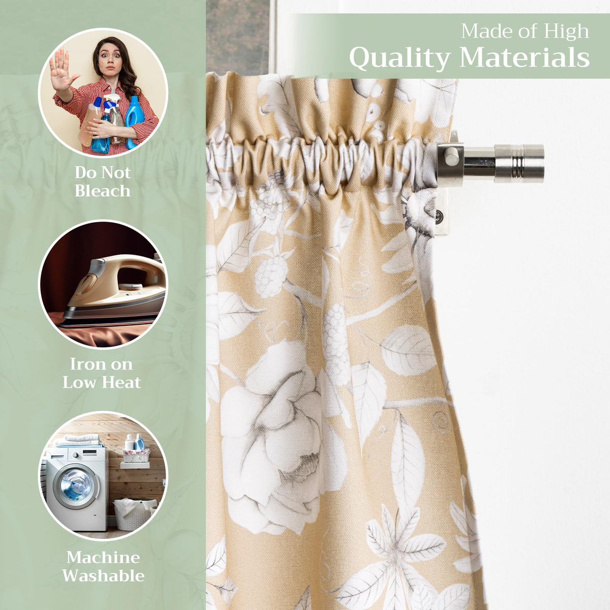 Pretty Autumn Kitchen Curtains