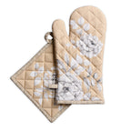 Pretty Autumn Oven Mitts + Pot Holders