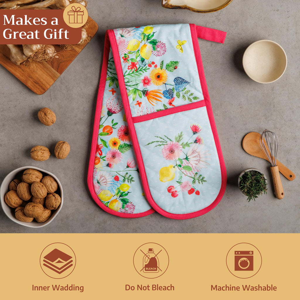 Jardin D'Ete Double Oven Mitts