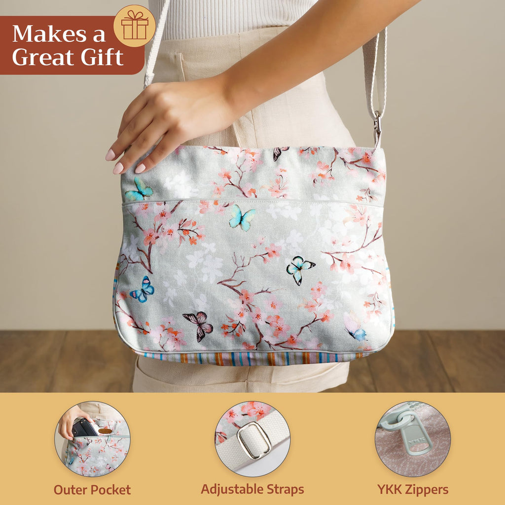 Blossoms in Spring Cross Body Bags